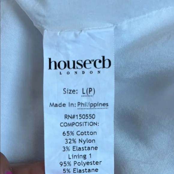 House of cb Carmen Blue Print Bustier Sundress Size Large plus cup - Picture 7 of 7